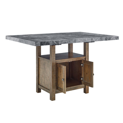 Grayson - Counter Height Set With Gray Top Table