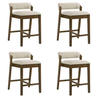 Landyn - 26" Sepia Brown Counter Height Rubberwood Barstool