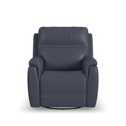 Sawyer - Swivel Glider With Power Headrest, Lumbar, Heat & Massage