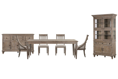 Lancaster - 7 Piece Extendable Rectangular Dining Table Set