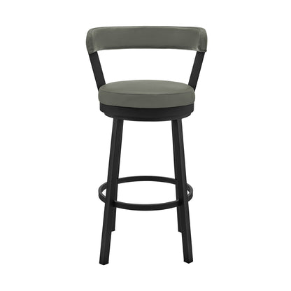 Kobe - Swivel Bar Stool - Black Finish