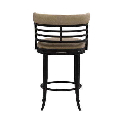Telia - Upholstered Swivel Counter Height Barstool
