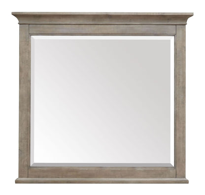 Paxton Place - Wood Landscape Mirror - Dove Tail Grey