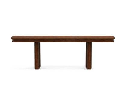 Reena - Extendable Trestle Dining Table - Rich Brown