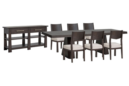 Tauren - 8 Piece Extendable Double Pedestal Dining Table Set