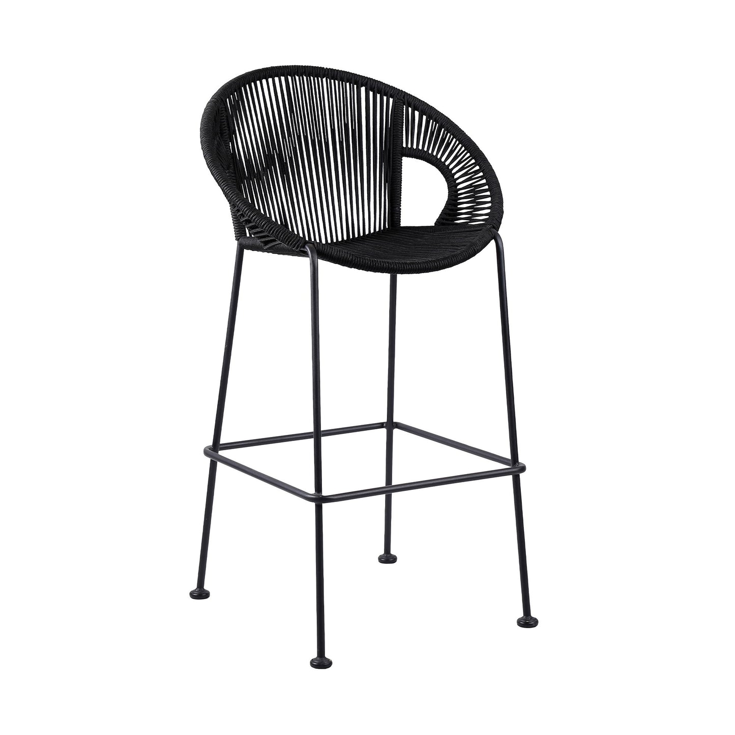 Acapulco - 30" Indoor Outdoor Steel Bar Stool With Rope Set of 2