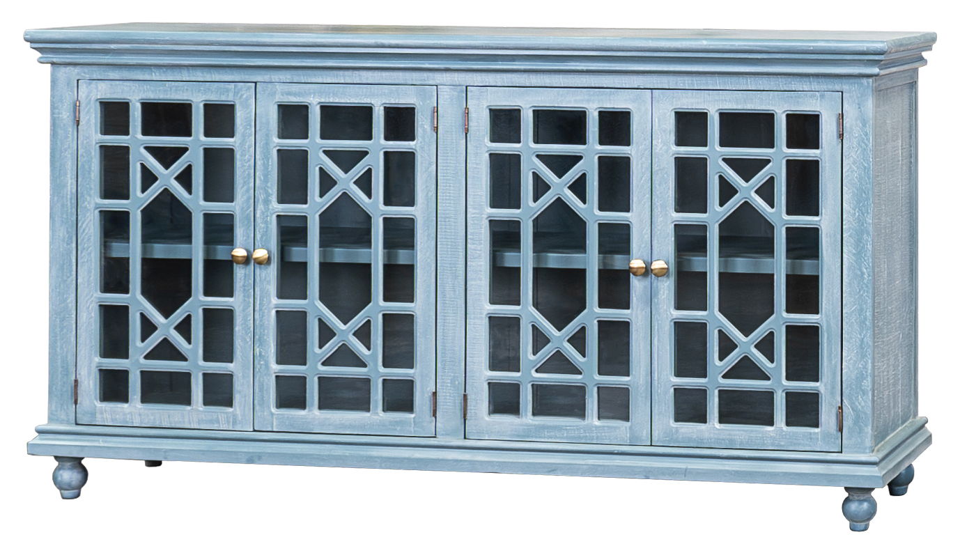Walker - Console With 4 Glass Doors