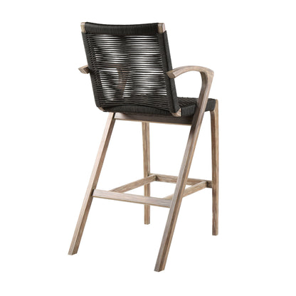 Nabila - Outdoor Rope And Wood Stool