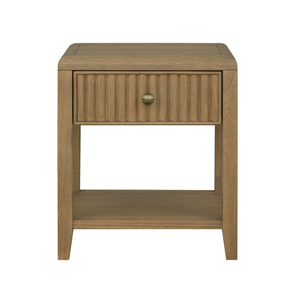 Reed - Chairside Table - Driftwood Oak