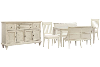 Newport - 6 Piece Extendable Rectangular Dining Table Set