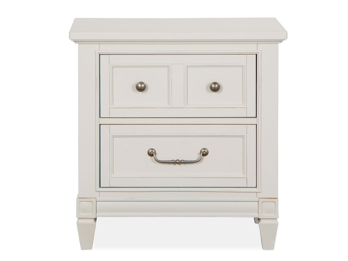 Willowbrook - Drawer Nightstand - Egg Shell White With Slight Rub Through