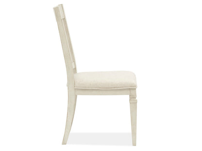 Newport - Dining Side Chair With Upholstered Seat (Set of 2) - Alabaster