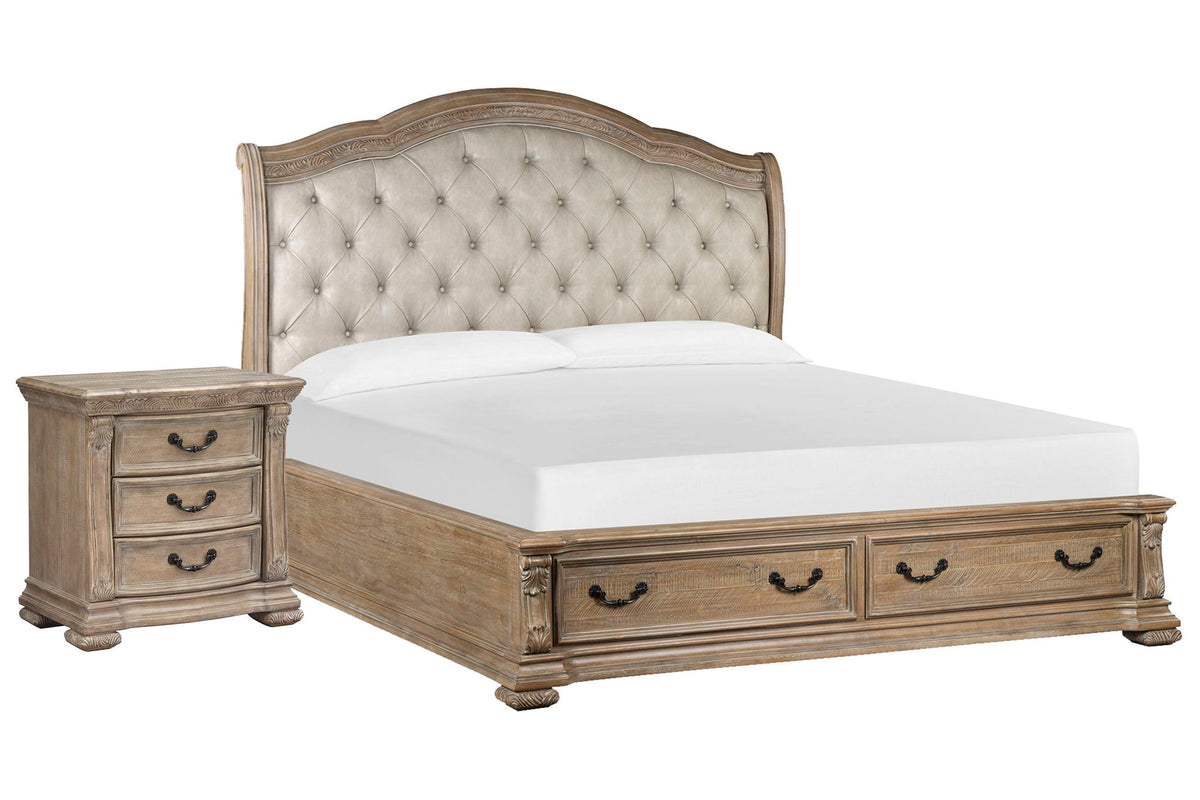 Marisol - Upholstered Sleigh Storage Bedroom Set