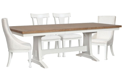 Kingston - Extendable Trestle Dining Table Set
