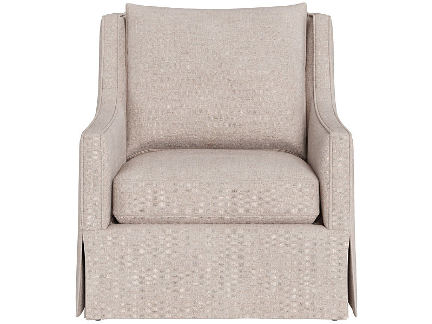 Hudson - Skirted Petite Swivel Glider-Special Order - Beige