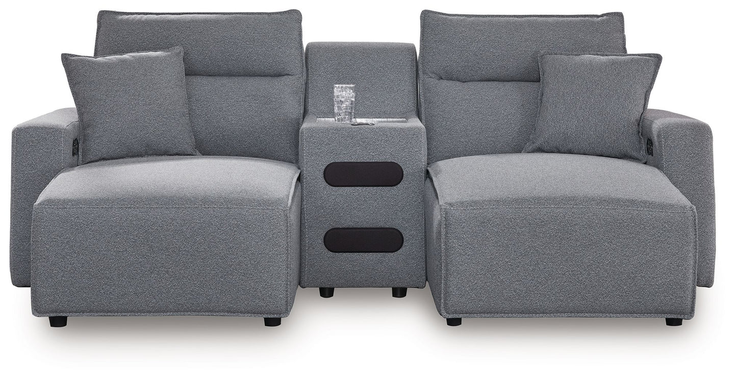 Modmax II - Reclining Sectional - Salt And Pepper