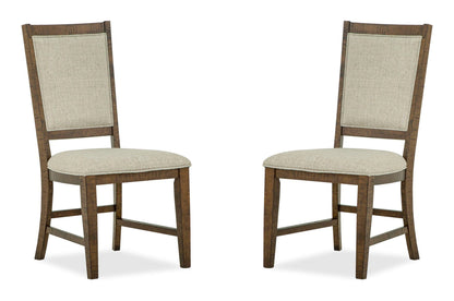 Bay Creek - Step Up Side Chair With Upholstered Seat & Back (Set of 2) - Toasted Nutmeg