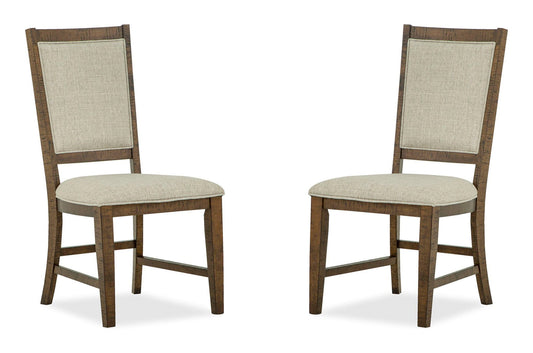 Bay Creek - Step Up Side Chair With Upholstered Seat & Back (Set of 2) - Toasted Nutmeg