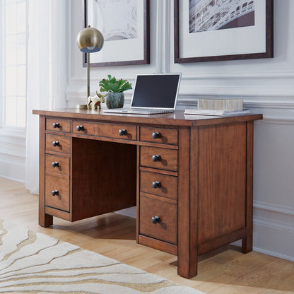 Tahoe - Pedestal Desk - Dark Brown