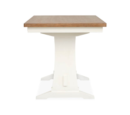 Kingston - Counter Height Table - Whisper White And Cerused Nutmeg