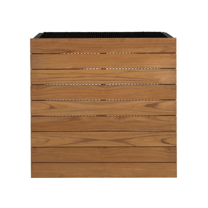 Artesia - Outdoor Patio Coffee Table - Teak / Black