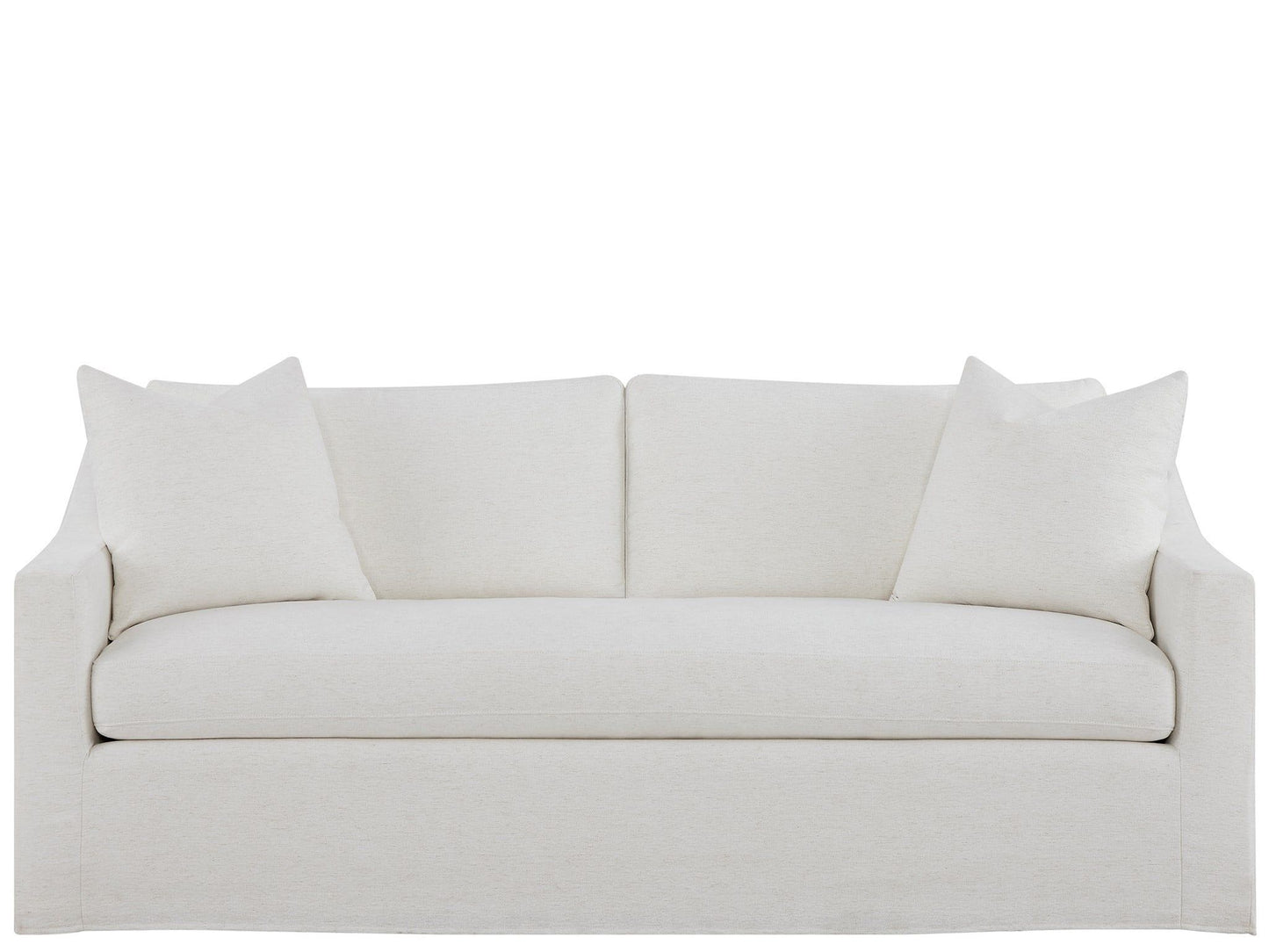 Augustine - Slipcover Apartment Sofa - White
