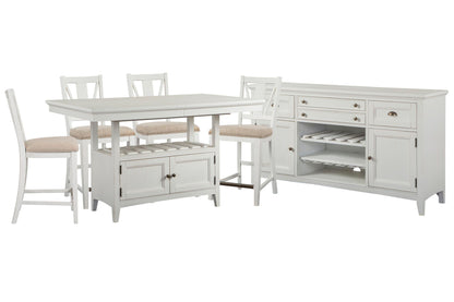 Heron Cove - Extendable Counter Height Dining Table Set