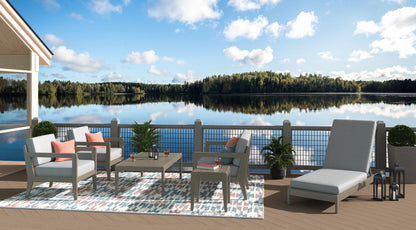 Sustain - 31" Outdoor Lounge Armchair - Dark Gray