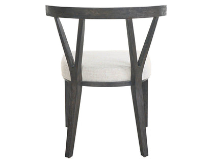 Dwell - Basalt Side Chair (Set of 2) - Dark Gray / White