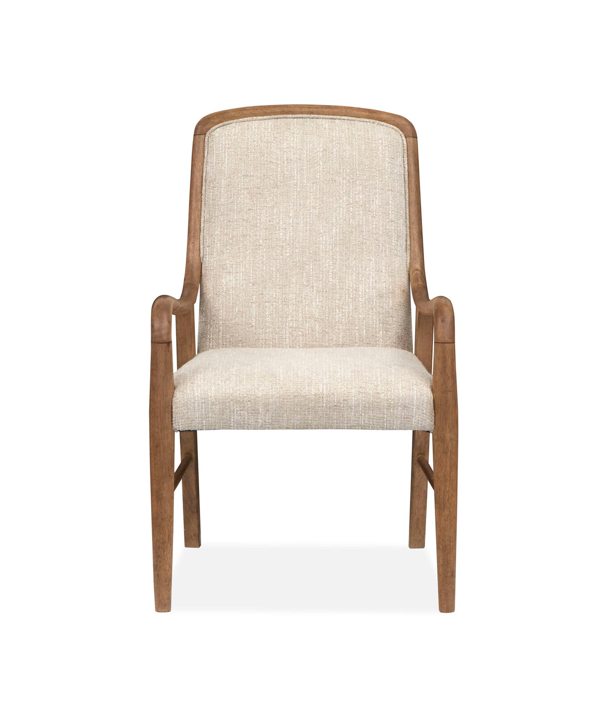 Woodward - Wood Slat Back Arm Chair (Set of 2) - Dark Clove / White