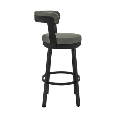 Kobe - Swivel Bar Stool - Black Finish