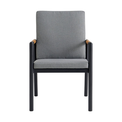 Royal - Aluminum And Teak Outdoor Dining Chair (Set of 2)