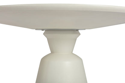 Palea - Indoor Outdoor Dining Table - White Concrete Finish