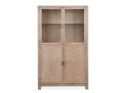 Ainsley - Display Cabinet - Cerused Khaki