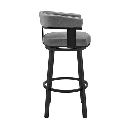 Cohen - Swivel Bar Stool - Black Finish