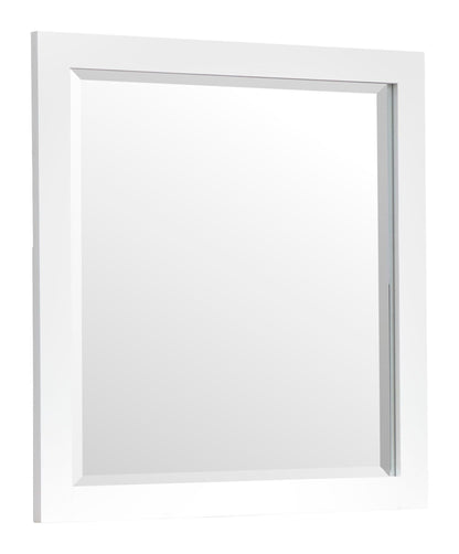 Windmill Harbour - Portrait Mirror - White Whisp And Sand