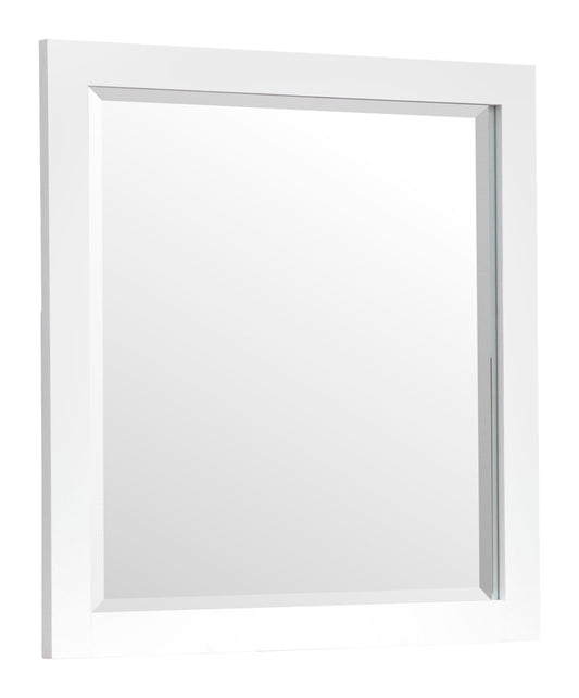 Windmill Harbour - Portrait Mirror - White Whisp And Sand