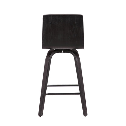 Vienna - 30" Swivel Bar Stool - Black Wood