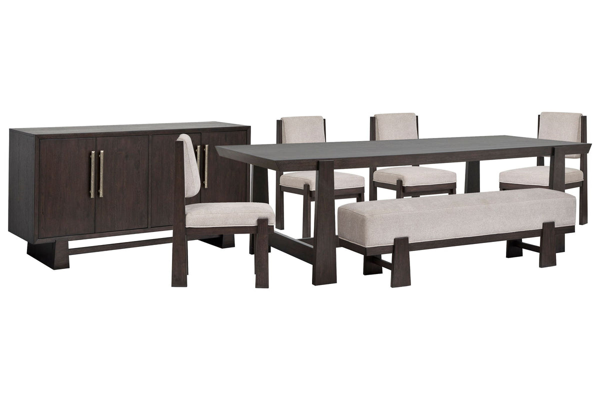 Tauren - Trestle Dining Table Set