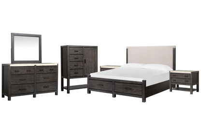Plum Creek - Upholstered Panel Storage Bedroom Set