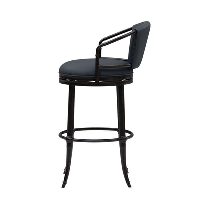 Otis - Upholstered Swivel Bar Height Barstool