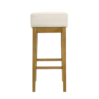 Annikah - Modern Transitional Wood Bar Height Kitchen Bar Stool