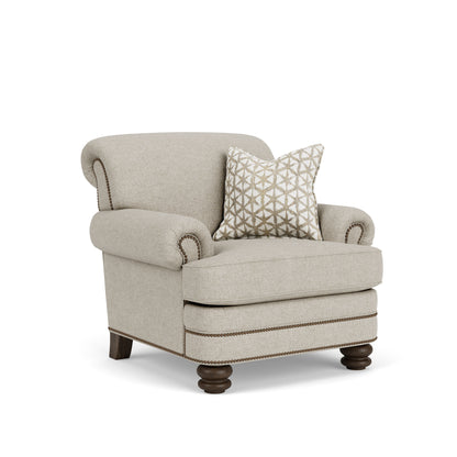 Bay Bridge - Fabric Chair, Nailhead Trim
