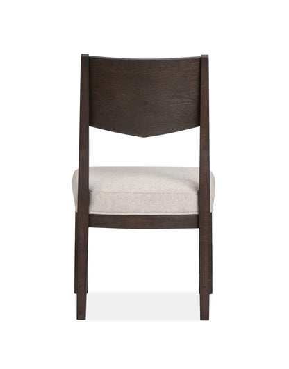 Tauren - Upholstered Side Chair With Solid Back (Set of 2) - Coffee Bean