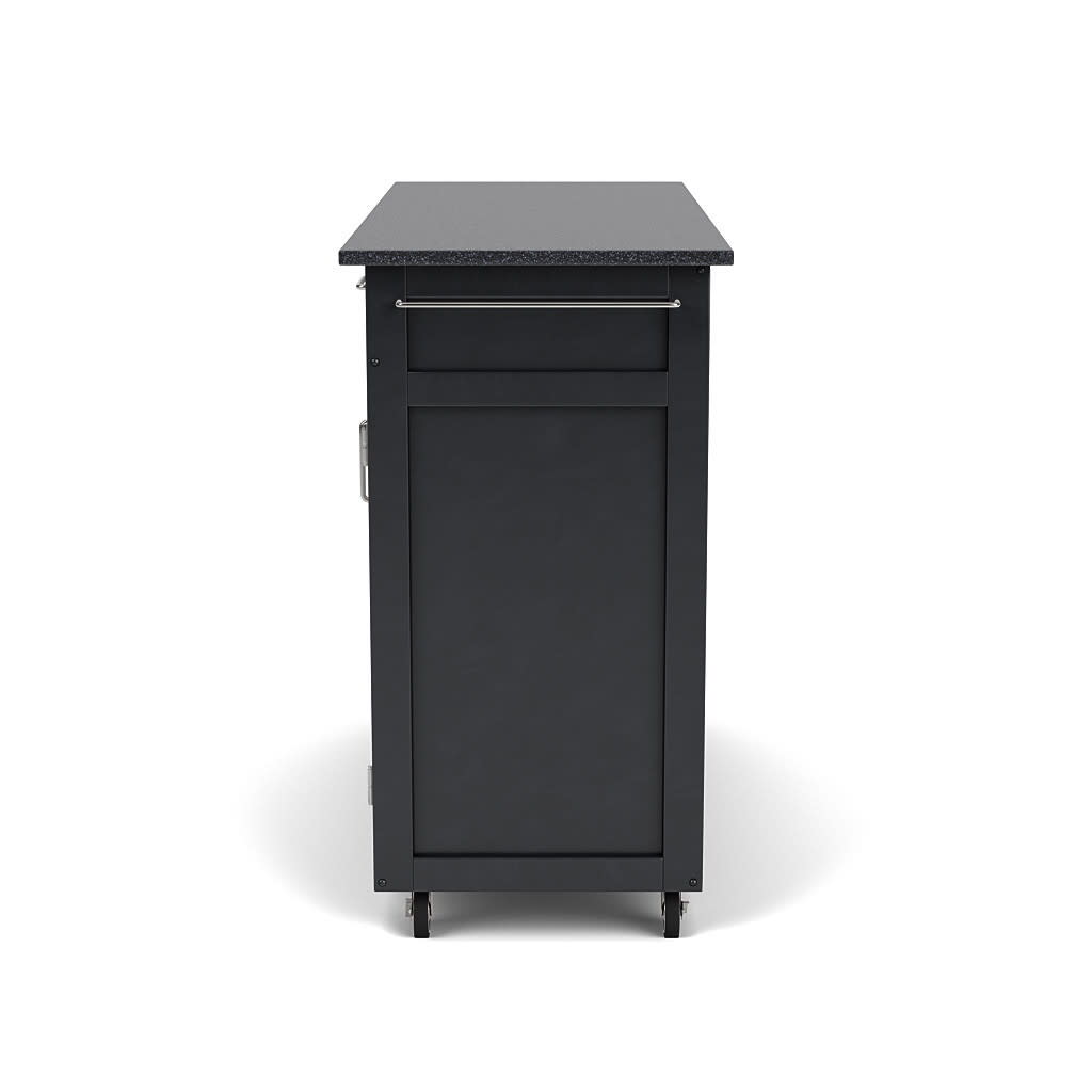 Create-A-Cart - 4 Doors Kitchen Cart - Black Granite Top