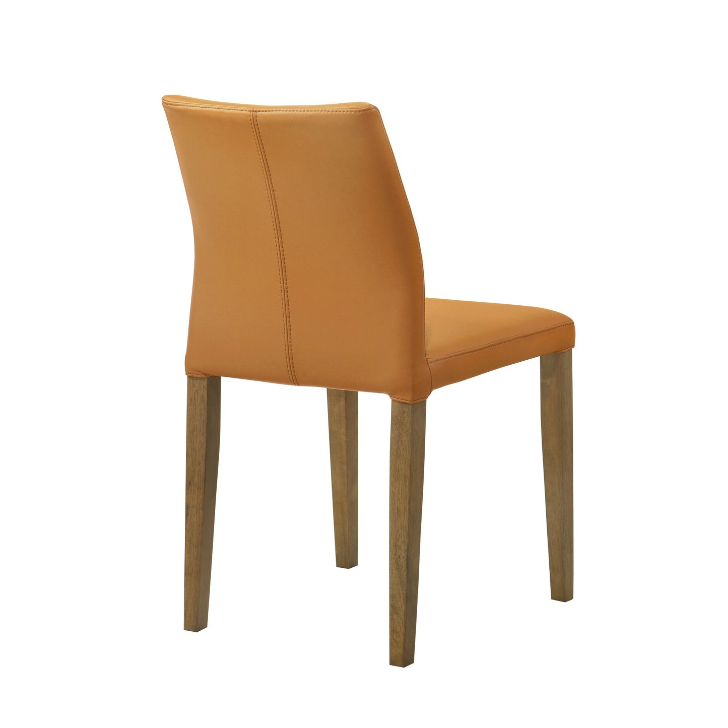 Elyza - Full Back Top Grain Leather Upholstered Wood Dining Chairs (Set of 2)
