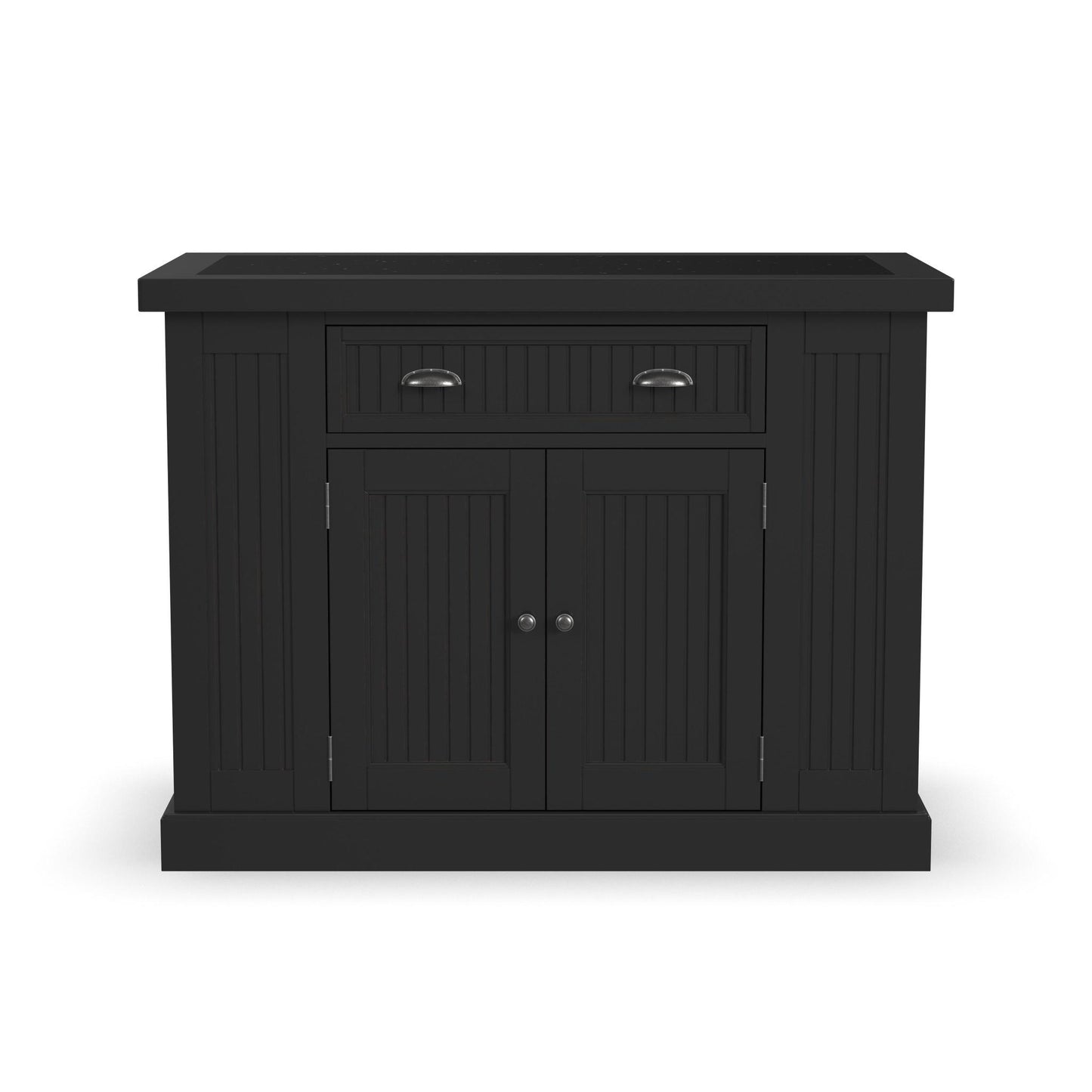 Nantucket - Wood Kitchen Island - Black