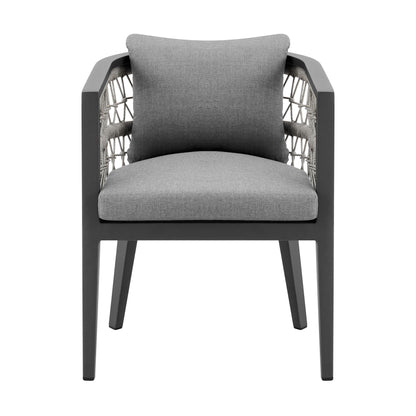 Zella - Outdoor Patio Dining Chair (Set of 2) - Light Gray / Earl Gray