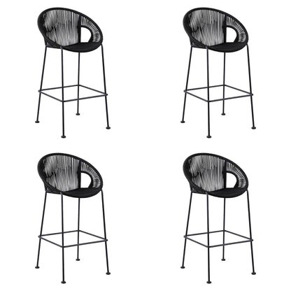 Acapulco - 30" Indoor Outdoor Steel Bar Stool With Rope Set of 2