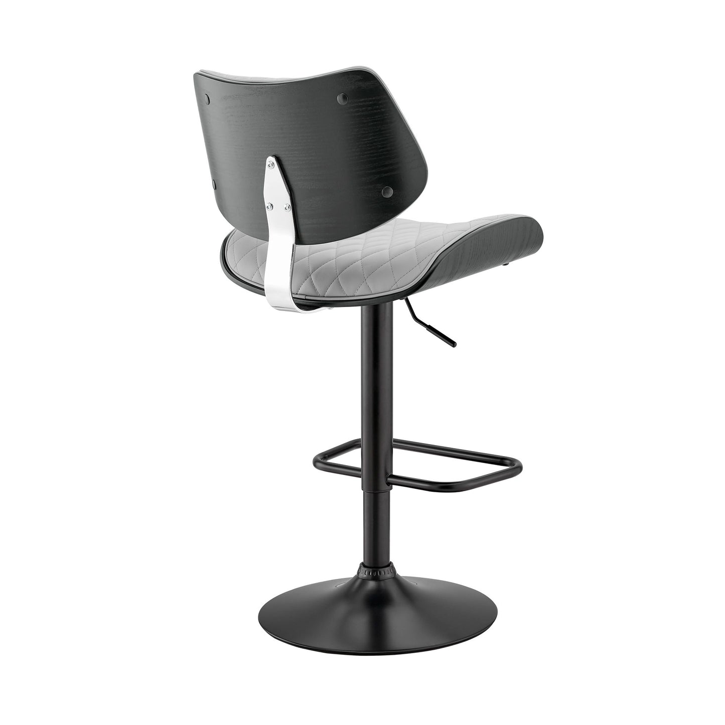Leland - Adjustable Bar Stool - Gray / Black